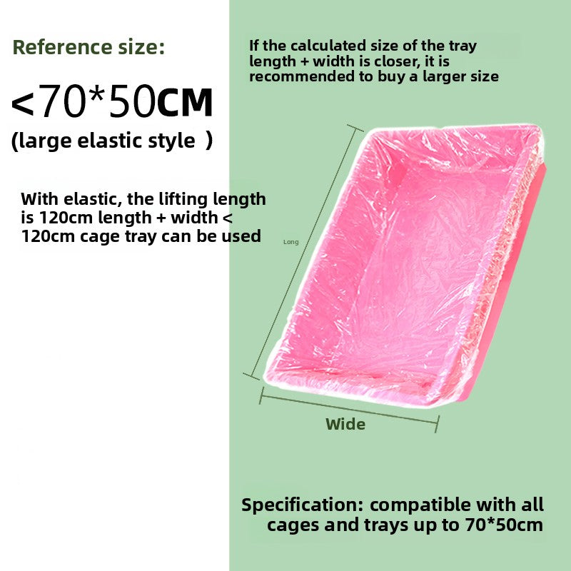Disposable Elastic Bird Cage Tray Cover Film, Multipacks