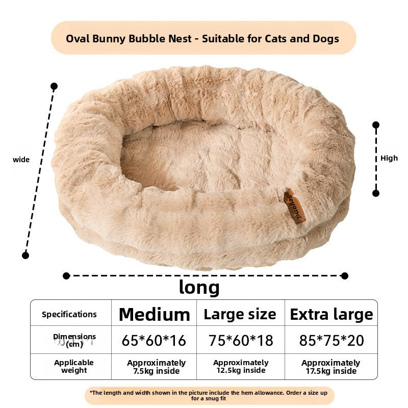 Washable Winter Dog Kennel Bed for Small and Medium Dogs