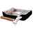 Soft pet bed with blanket, mat and bone pillow, full product photo