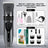 Ceramic Blade Pet Shaver with Guide Combs and Spare Blade Heads
