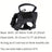 Black tactical cat harness with matching lead and embroidered patches