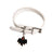 Halloween PU leather dog collar with charm, main product photo