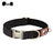 Padded dog collar with cotton lining in 10 colour options