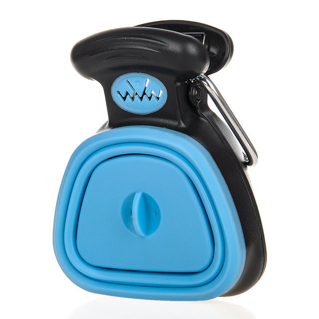 Foldable Dog Poo Scooper with Bag Holder, Portable Waste Picker