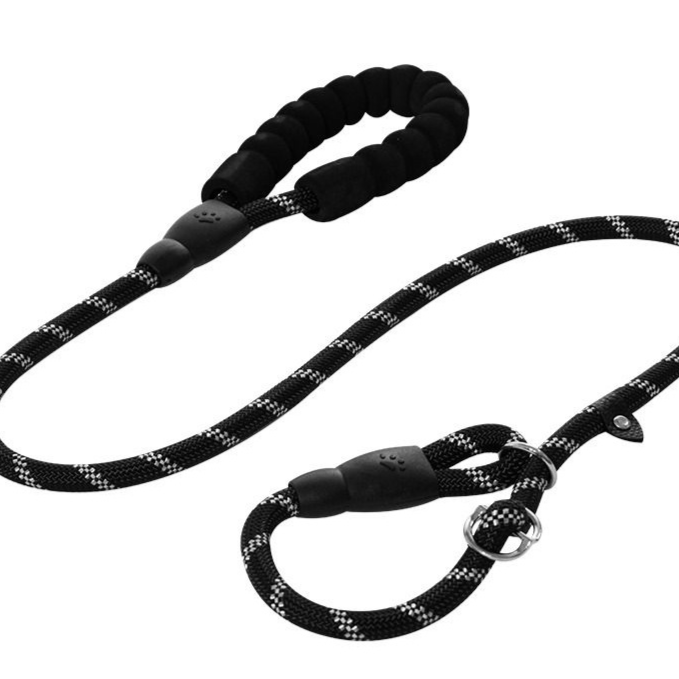 Nylon rope dog lead in 4 colour options