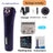 Rechargeable Cordless Pet Grooming Clipper with Four Interchangeable Cutter Heads