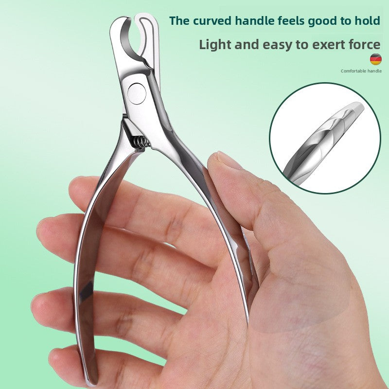 Anti-Bleeding Nail Clipper for Puppies and Cats, Steel Blade