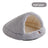 Plush enclosed cave bed for cats in gradient grey, product image 35
