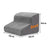 Gentle slope foam dog steps with grey cover, photo 9 of 11