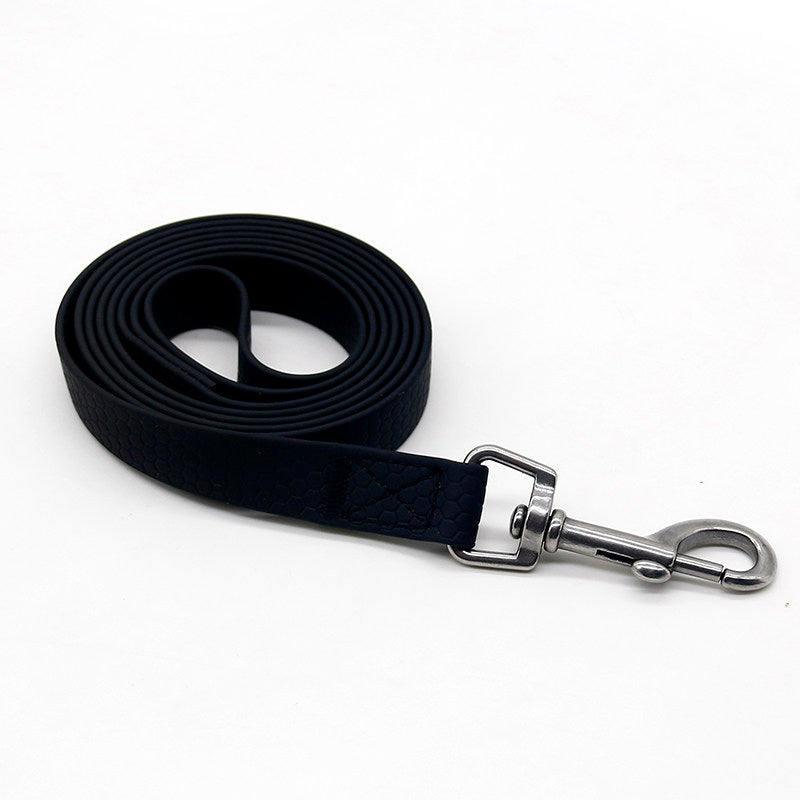 PVC coated waterproof 3m dog training lead in light blue