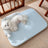 Yellow breathable dog bed that wicks moisture in summer