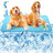 Ice silk dog cooling pad in light blue, photo 1 of 8