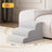 Three-step pet stairs for small dogs and cats, close-up detail view