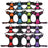 Bright reflective vest dog harness with adjustable straps in orange, view 4