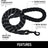 Reflective nylon rope dog lead, ideal for everyday use