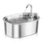 3.2L Stainless Steel Pet Water Fountain with Silent Pump and 3-Stage Filtration