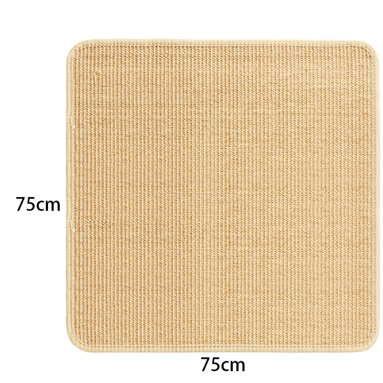 Wall-mounted sisal cat scratching mat with backing, photo 8 of 15