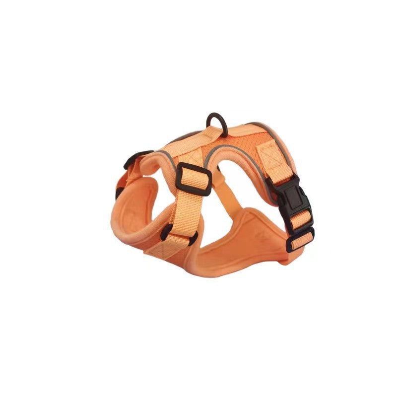 Escape resistant cat vest harness and lead in sky blue