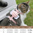 Cute bee pet harness set shown in pink, blue and green