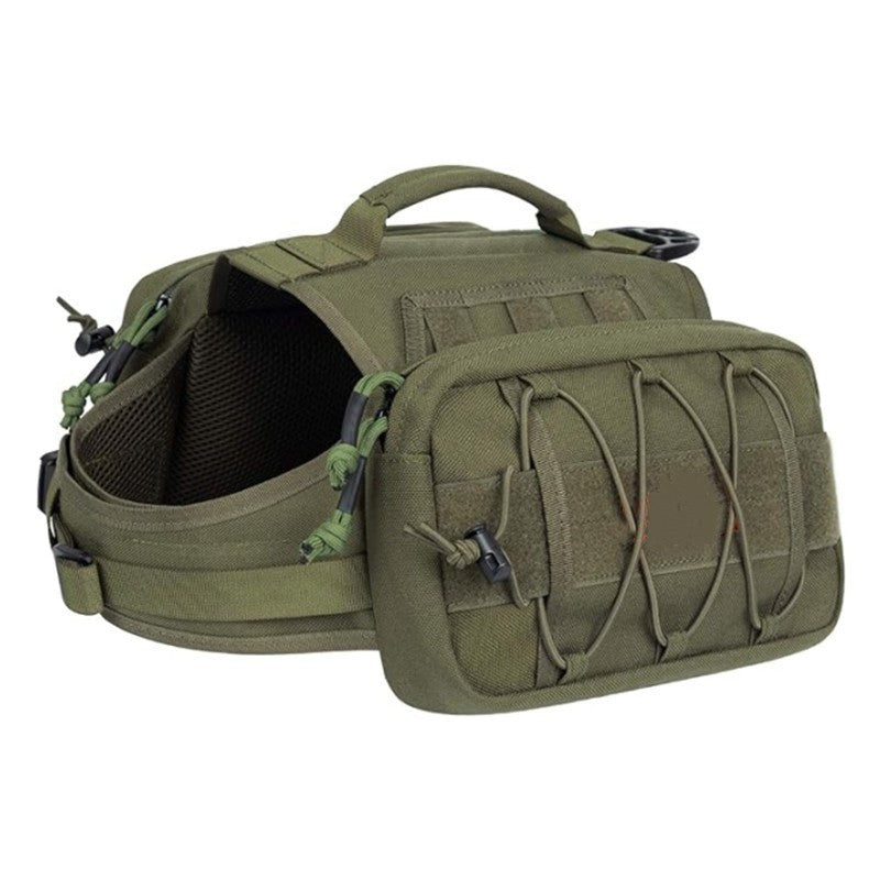 Tactical polyester dog harness with attachment points for outdoor use, product image 7