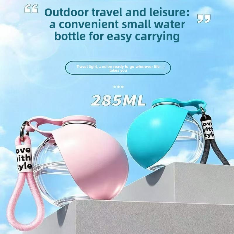 Foldable Portable Pet Water Bottle 285ml, Leak-Proof Travel Cup for Dogs and Cats