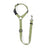Dog car seat belt lead with headrest loop, ideal for car journeys