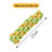 Knotted cotton rope carrot dog toy with colourful knots