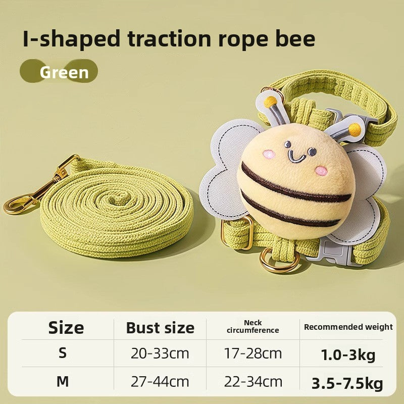 Bee pattern vest style cat harness with matching lead, product image 19