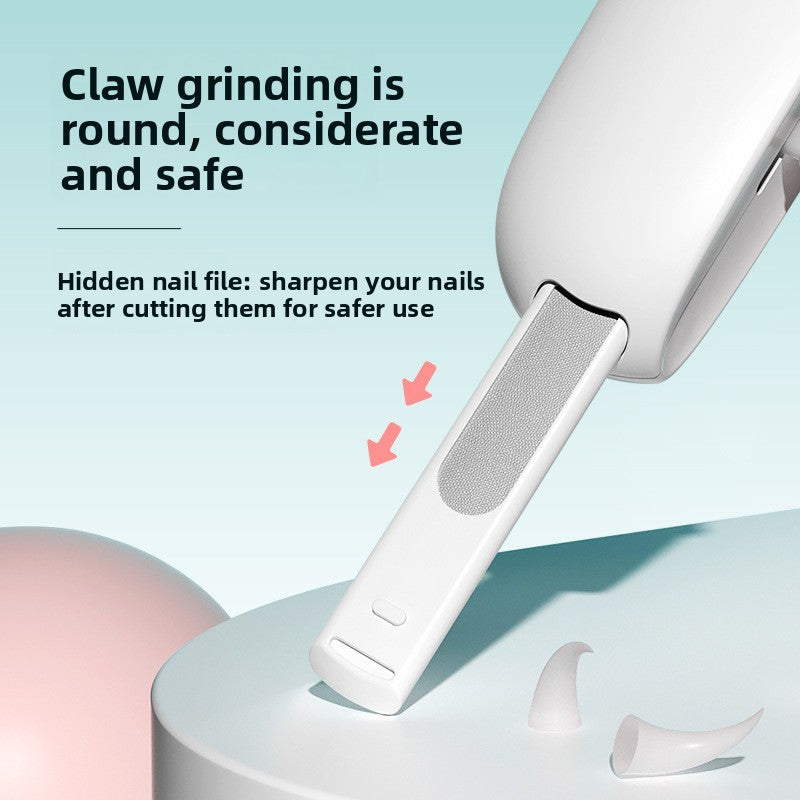 Adjustable Pet Nail Clippers with Safety Guard for Small Pets