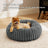 Calming Round Plush Pet Bed, Fluffy Donut Nest for Dogs and Cats
