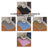 Washable Double Layer Cat Litter Mat, Anti-Splash and Anti-Tracking