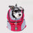 Cat carrier backpacks with mesh panels in five colours