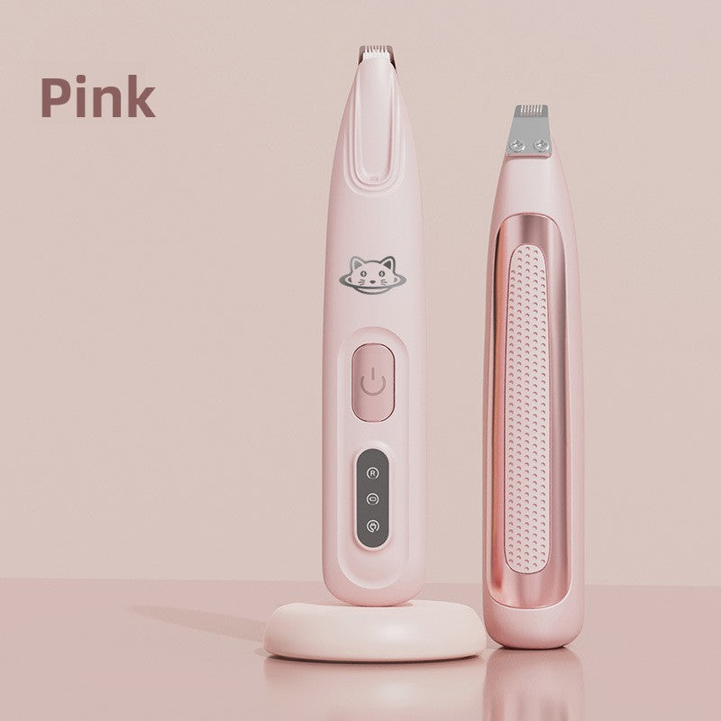 Waterproof Mini Dog Paw Trimmer, Rechargeable with 3 Comb Guides