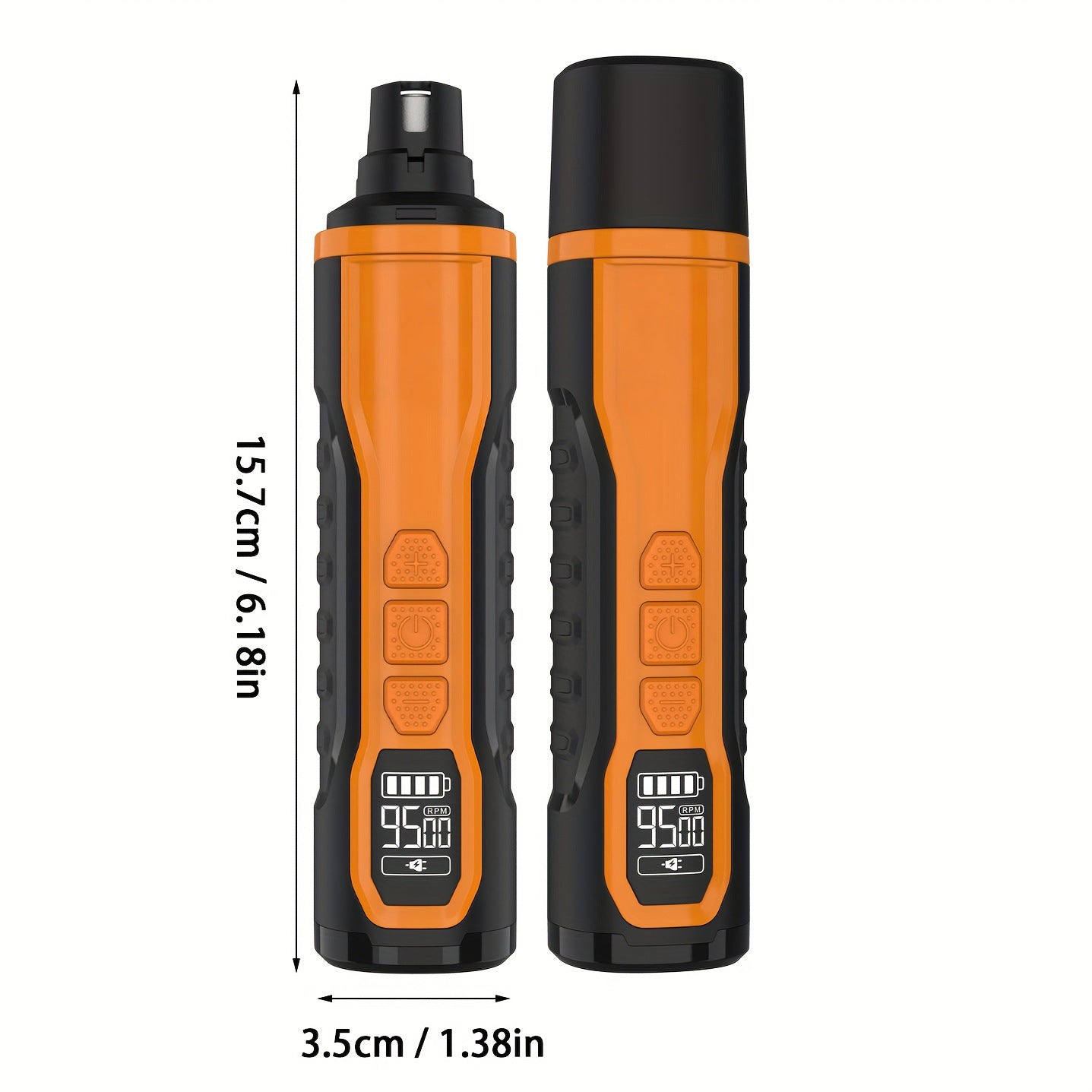 Rechargeable USB Pet Nail Grinder with 5 Speeds and Spare Heads