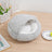 Semi-enclosed shell cat bed with plush lining in Grey, Short Plush Lining, size 40cm Diameter