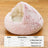 Half-covered crystal velvet cat bed in sakura pink