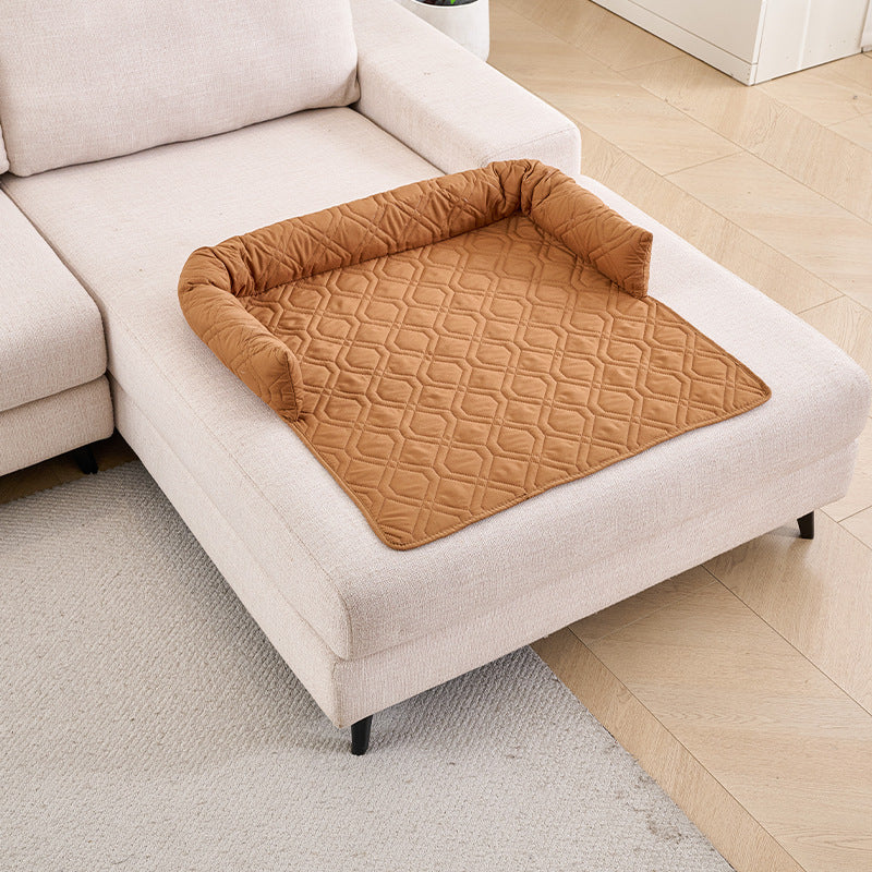 Waterproof Plush Pet Sofa Cushion with Non-Slip Bottom