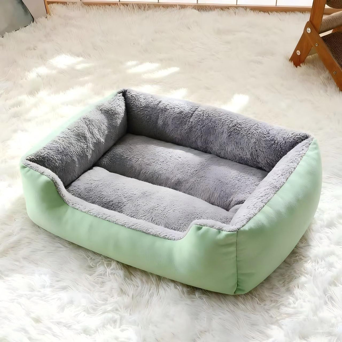 Soft flannel pet bed for dogs and cats, detail photo 13