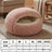 Grey bear paw shaped round plush pet bed, view 42