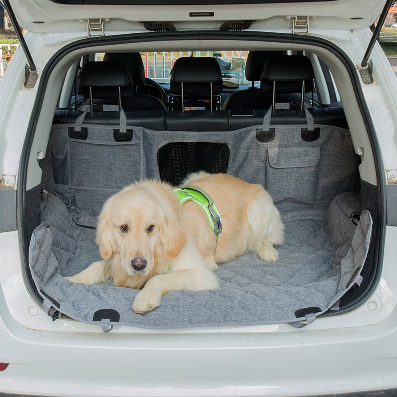Waterproof Oxford dog car seat cover with zip sections, photo 2 of 12