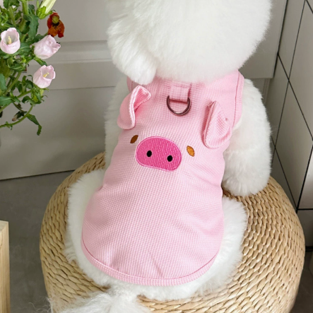 Fleece animal design vest for dogs and cats, available in 3 colours, image 2