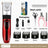 Cordless Pet Hair Trimmer, 6500 RPM with Comb and Scissor Options