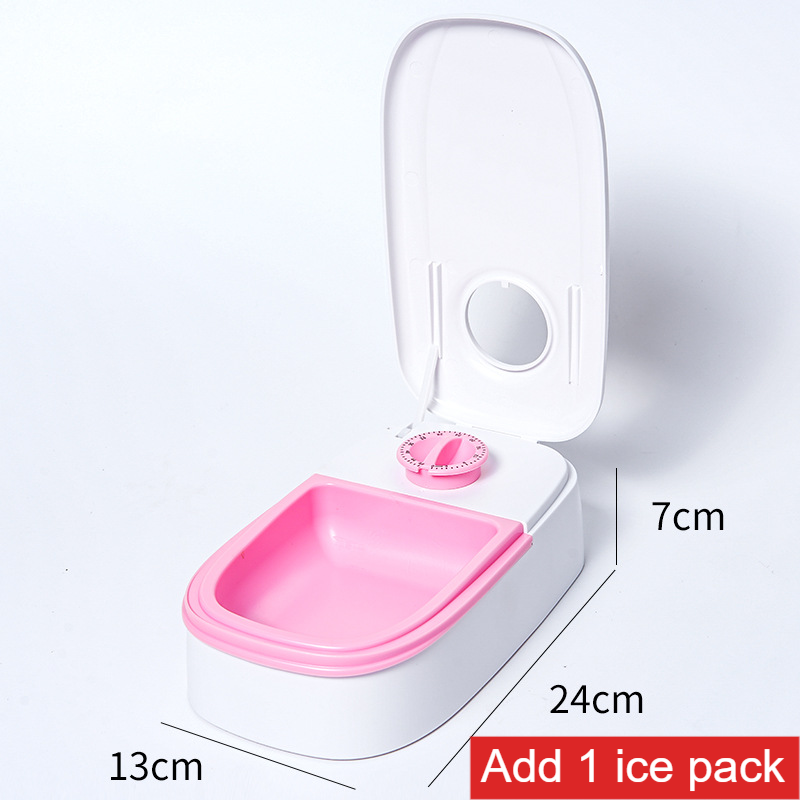 Smart Automatic Pet Feeder with Timed Single or Double Meal Dispensing and Ice Pack Option