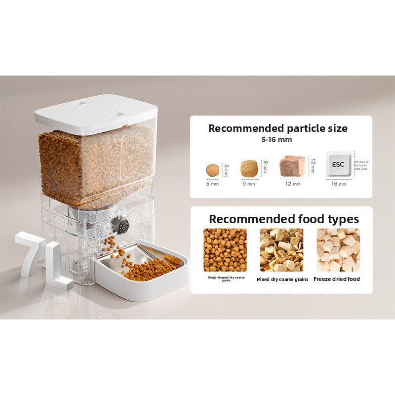 Smart 7L Automatic Pet Feeder with 2K Camera, Laser Toy and 5G WiFi App Control