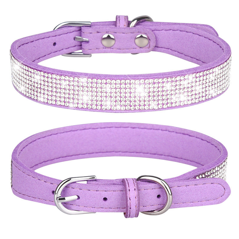 Sparkly rhinestone collar for cats and dogs, 7 sizes available