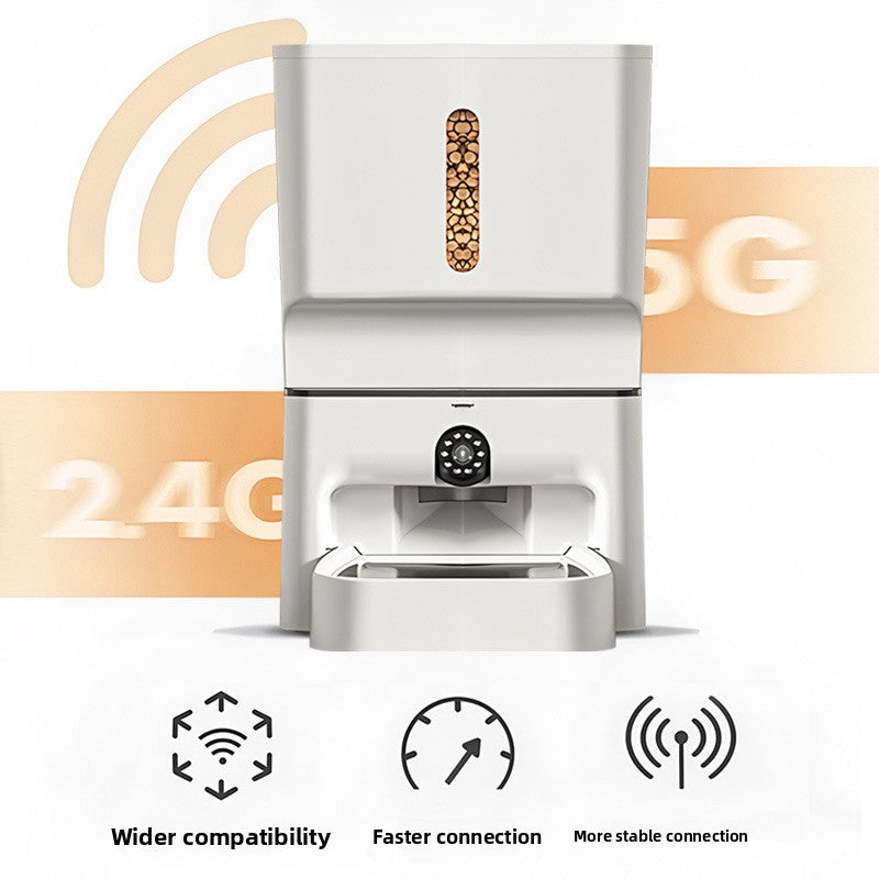 Smart 7L Automatic Pet Feeder with 2K Camera, Laser Toy and 5G WiFi App Control