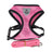 Adjustable reflective vest harness for dogs and cats in black, view 1