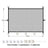 Folded mesh pet barrier measuring 180cm wide for storage