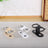 Adjustable height wooden pet feeder stand in natural wood