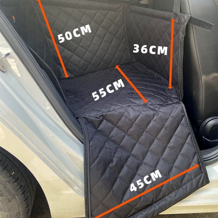 Pet car seat cushion for small dogs, alternative angle view